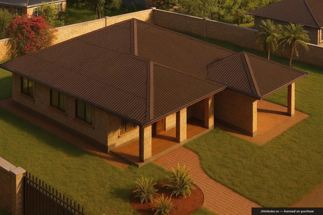 Working model view of the 4-bedroom executive bungalow