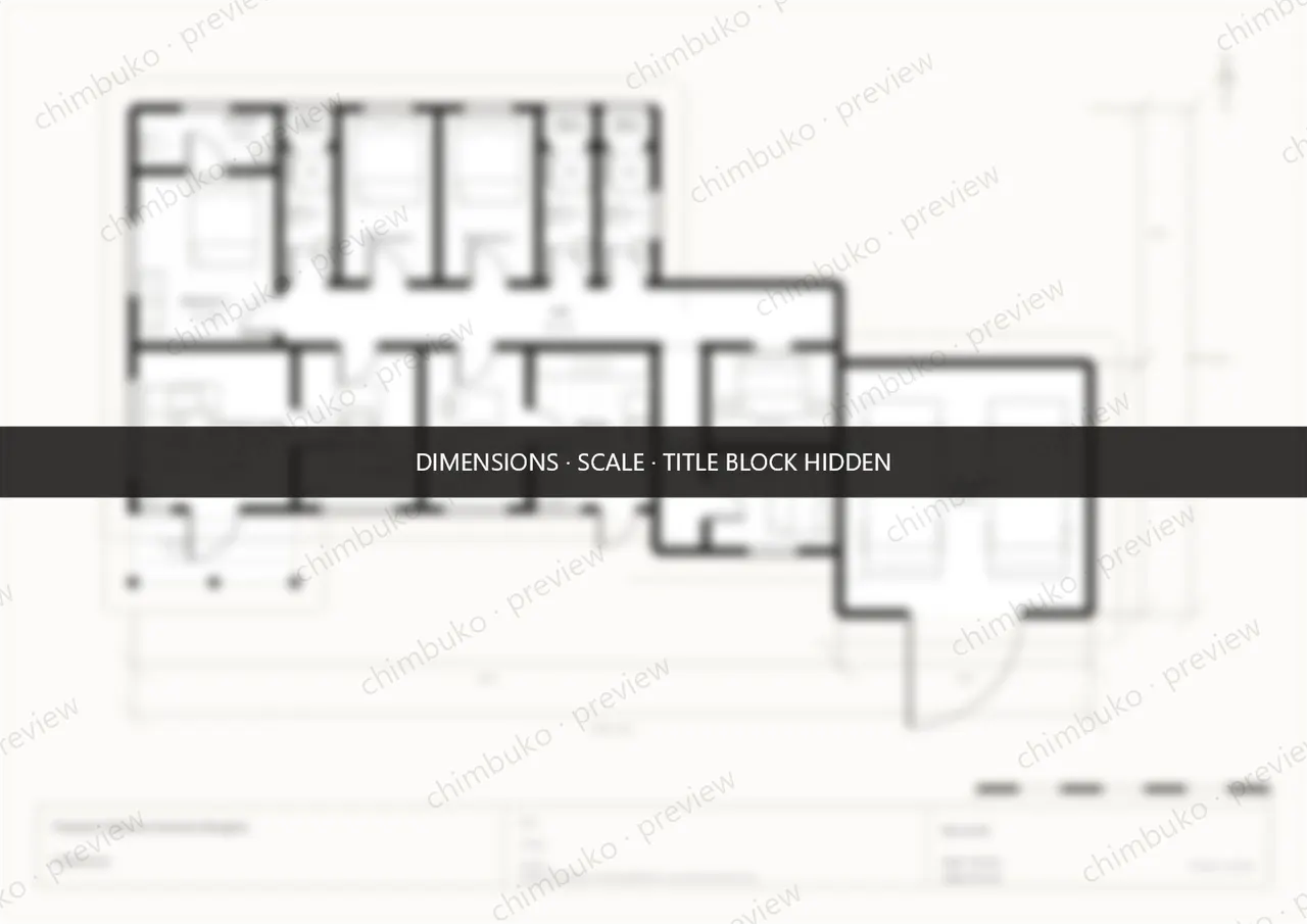 5-bedroom executive bungalow floor plan Kenya — watermarked preview