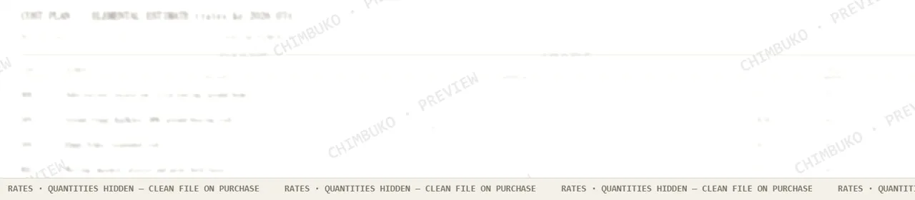 Priced bill of quantities