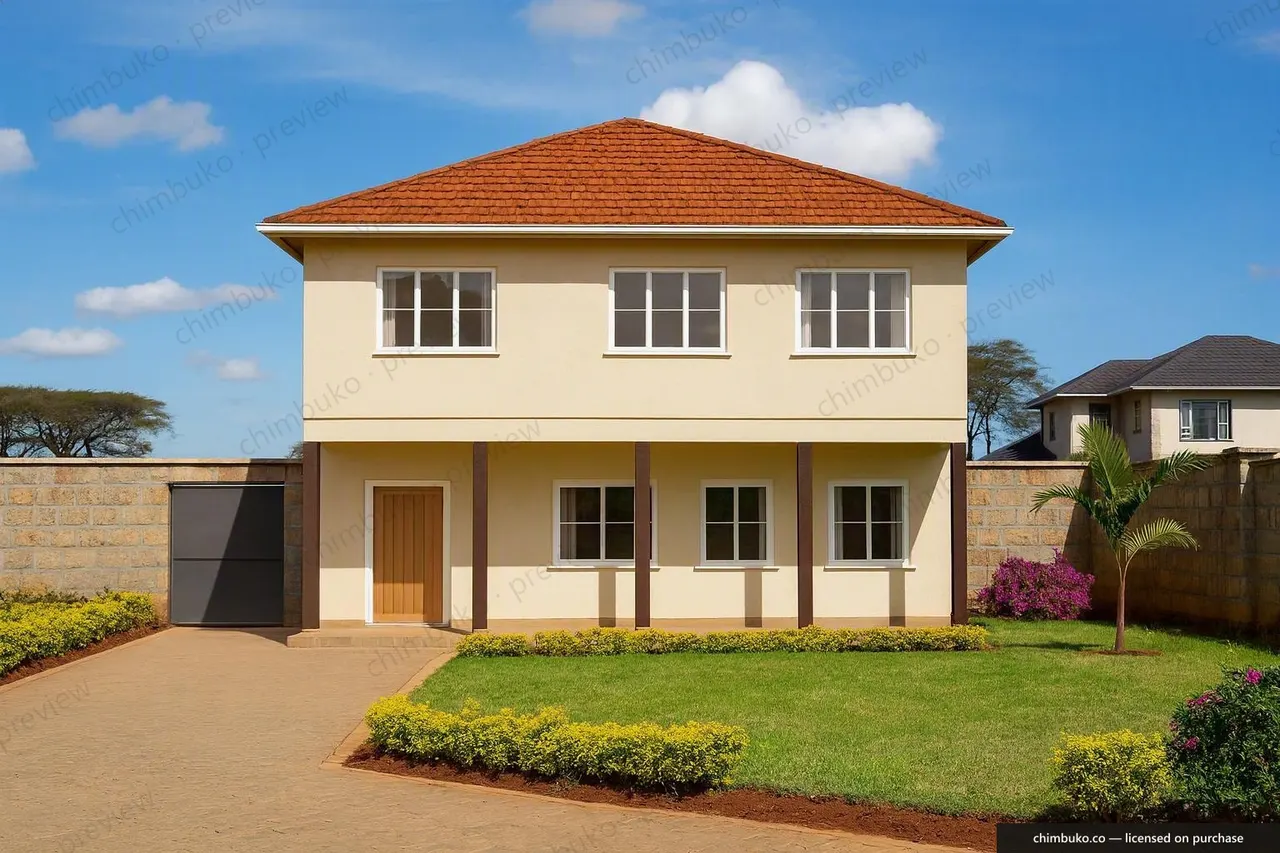 Front view of the classic 4-bedroom maisonette