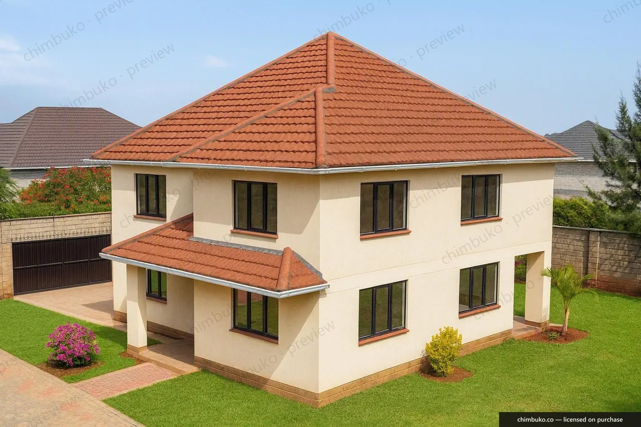 Working model view of the classic 4-bedroom maisonette